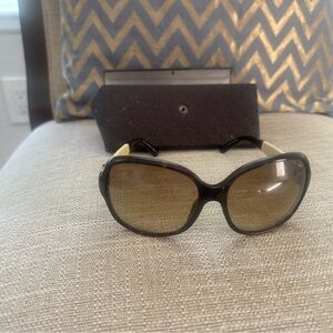 Gucci Women's Tortoiseshell Sunglasses with Brown Lenses